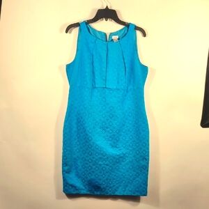 Cashe Elegant Blue Sleeveless Dress Size 12